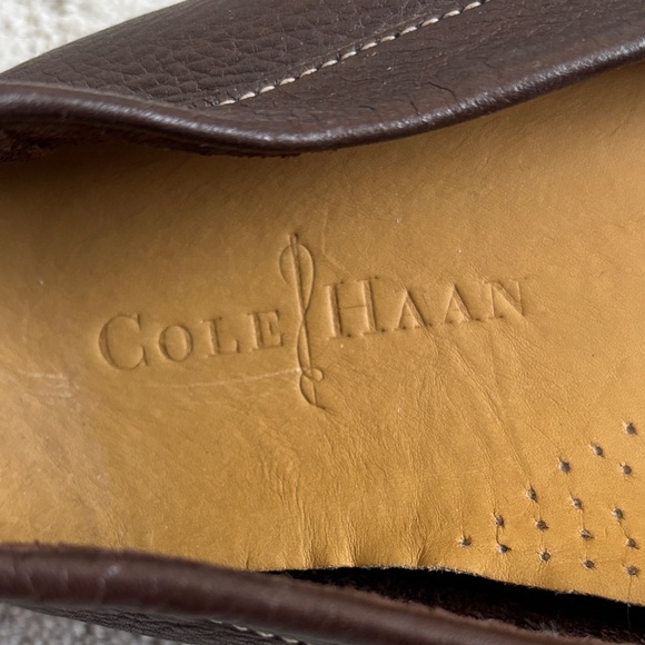 Cole Haan Dark Brown Leather Slip-On Loafers Men’s Size 12 M